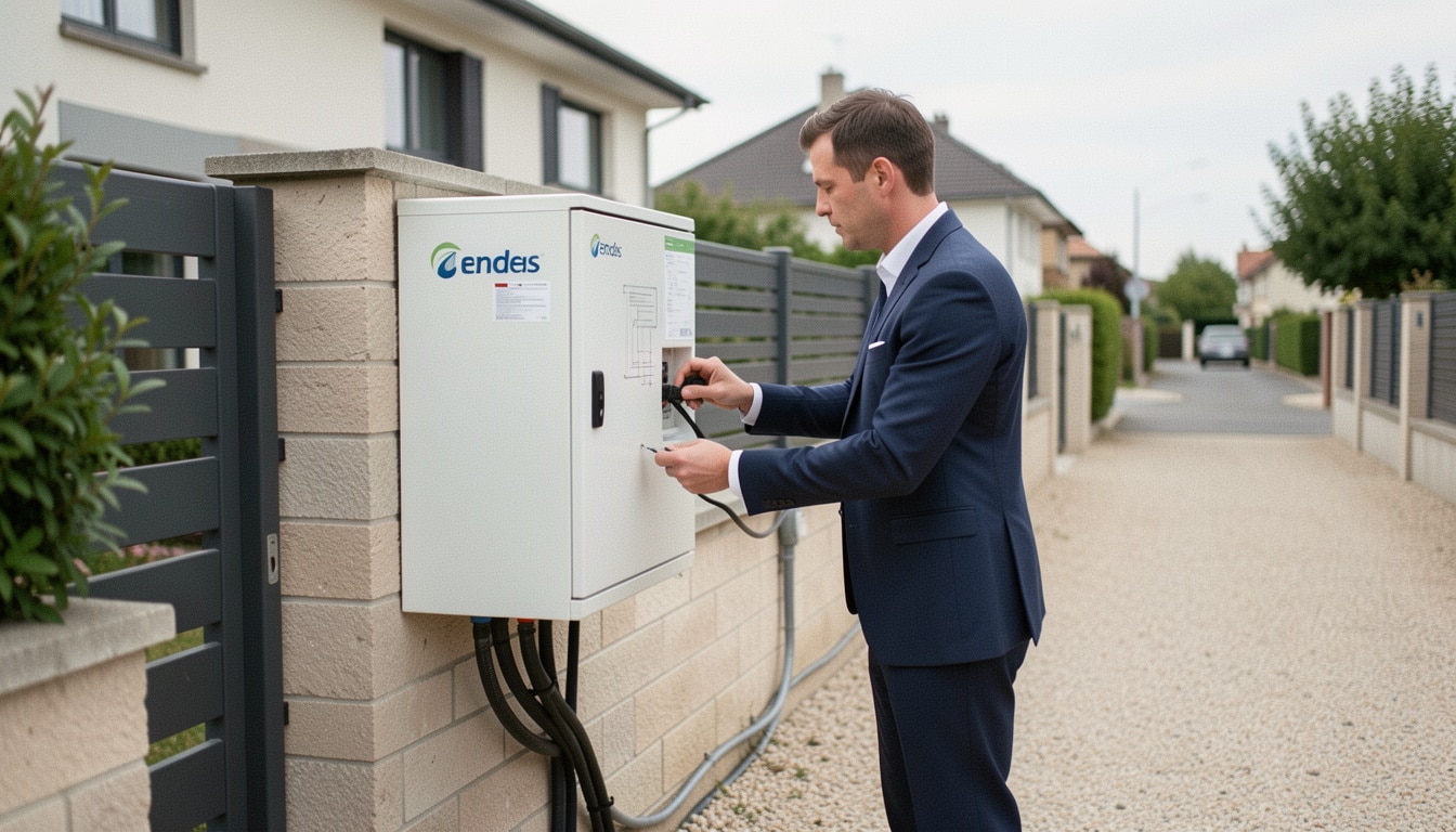 Coffret Enedis en limite de propriété : rôle et pose