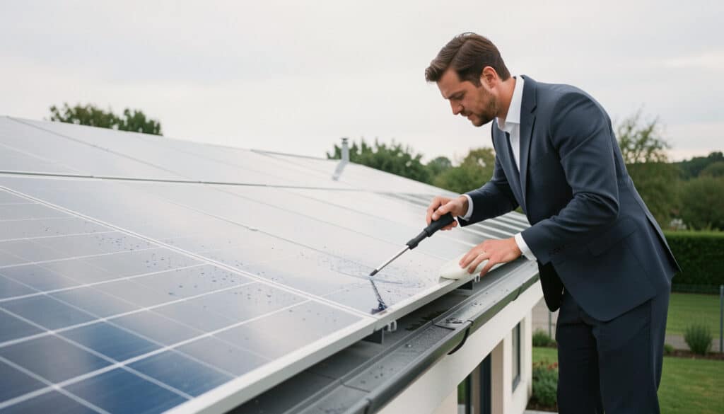 Entretien des panneaux solaires sans perte de rendement